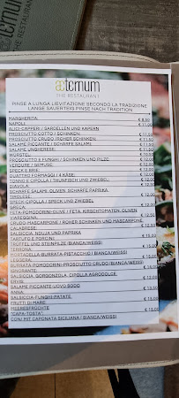æternum The Restaurant à Merano menu
