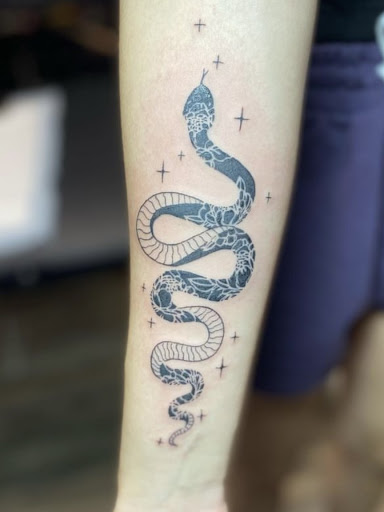 Explore lilith tattoo ideas, creative tattoo ideas in Goose Creek, available at Red Kirin Tattoo