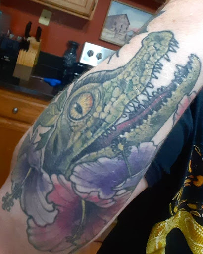 Explore forearm tattoo name ideas, creative tattoo ideas in Hampstead, available at House of Madness