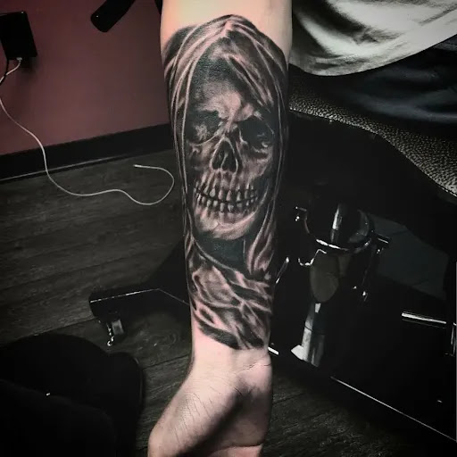 Explore thug tattoo ideas, creative tattoo ideas in Wasilla, available at Doulos Tattoo, The Tattoo Shop