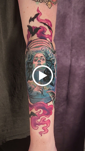 Explore under breast tattoo ideas for females, creative tattoo ideas in Buford, available at Inked Arts Tattoo Studio