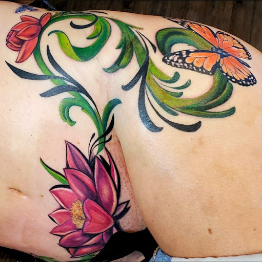 Explore floral tattoo ideas for females, creative tattoo ideas in Murrieta, available at CON INK TATTOOS LLC