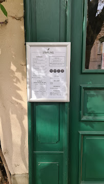 Carte du Starling Burgers Krutenau à Strasbourg