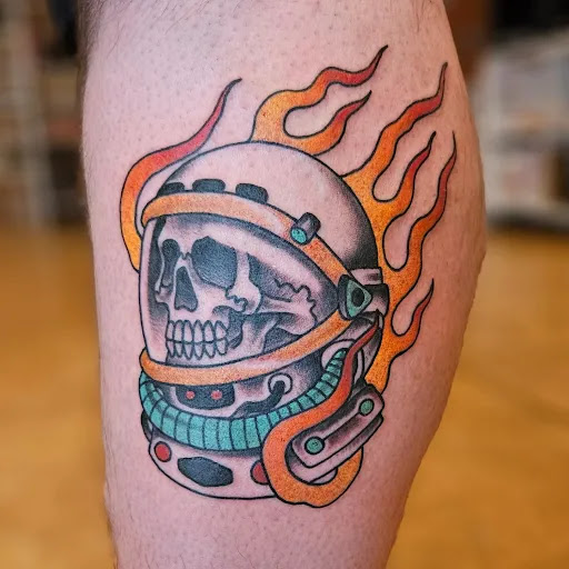 Explore stomach tattoo ideas, creative tattoo ideas in Albuquerque, available at Tiger Wraith Tattoo