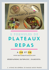 Menu / carte de Restaurant Le Galie à Prades