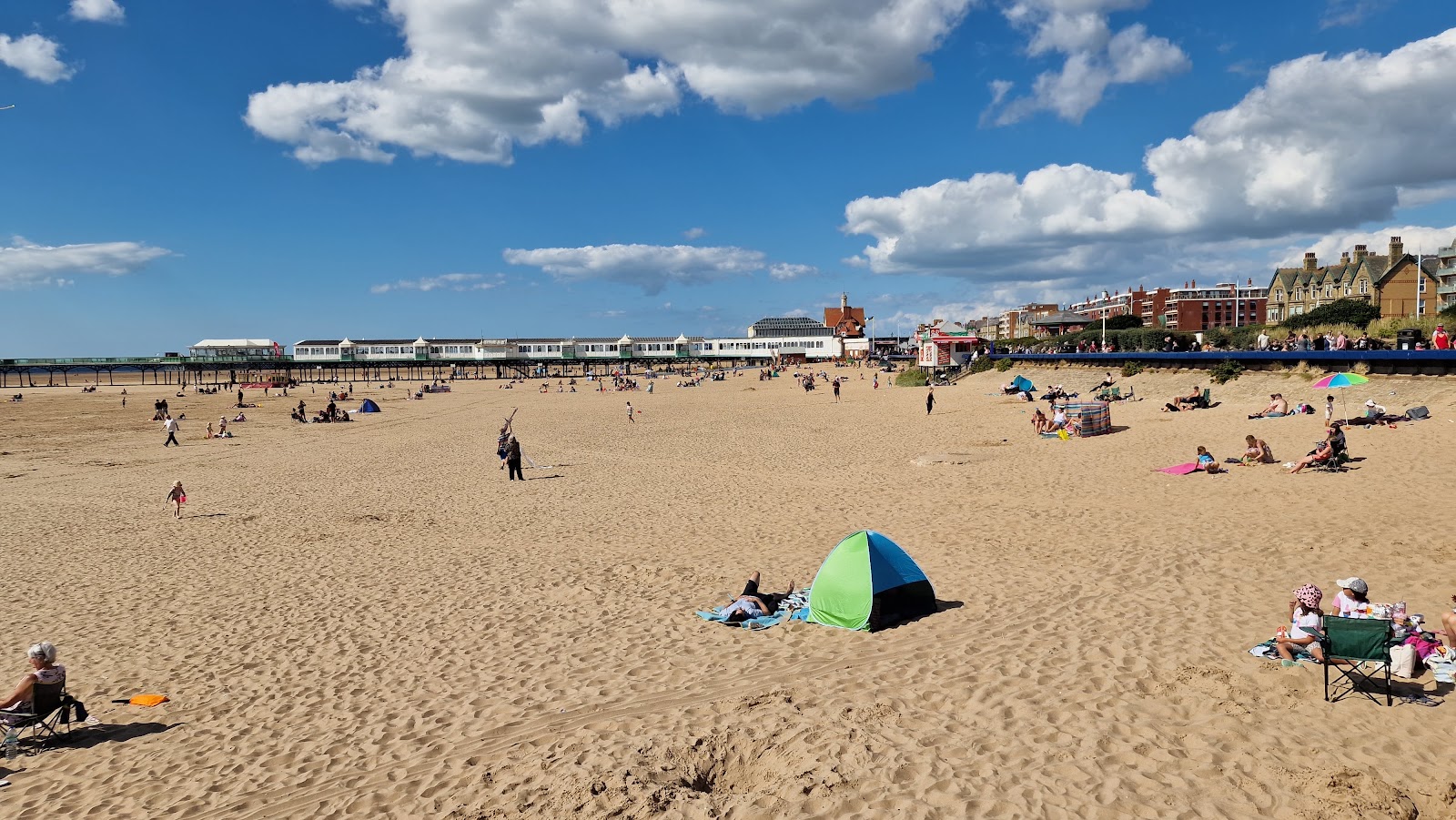 Photo of St Anne's Beach with bright fine sand surface