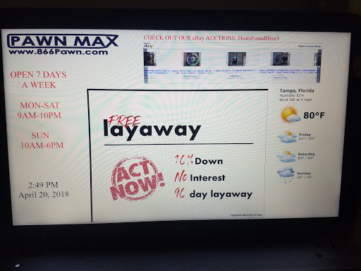 Pawn Shop «Pawn Max», reviews and photos, 1430 E Fowler Ave, Tampa, FL 33612, USA