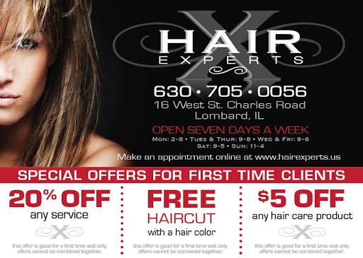 Hair Salon «Hair Experts Beauty Salon & Spa», reviews and photos, 16 W St Charles Rd, Lombard, IL 60148, USA