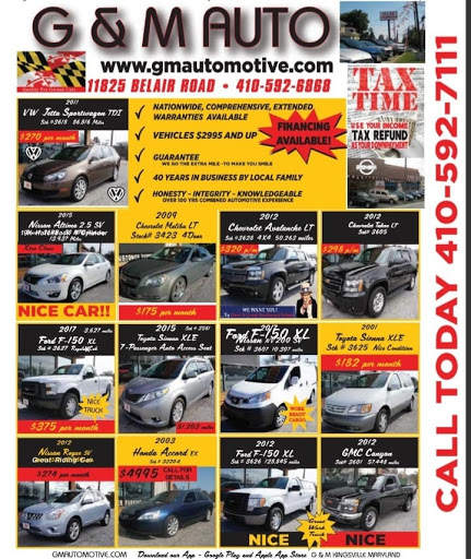 Car Dealer «G & M Automotive», reviews and photos, 11825 Belair Rd, Kingsville, MD 21087, USA