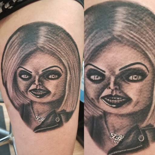 Explore booty cheek tattoo ideas, creative tattoo ideas in Wheeling, available at SPFX Tattoo