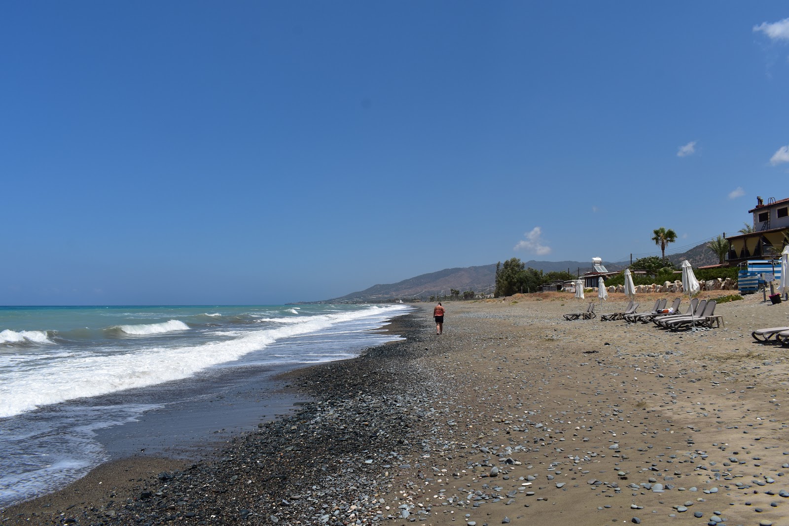 Foto av Argaka beach och bosättningen