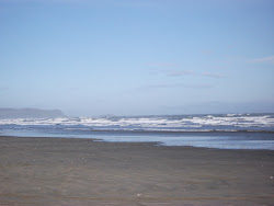 Photo de Oreti Beach avec rivage droit, long