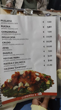 Carte du Ristorante Pizzeria Vecchie Mura à Varazze