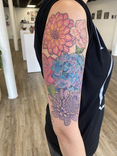 Explore rose tattoo ideas for men, creative tattoo ideas in Lancaster, available at MermGoddess Tattoo Studio & Gallery