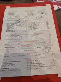 Carte du Ristorante Teatro alla Scala il Foyer à Milan