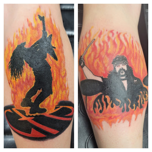 Explore nintendo tattoo ideas, creative tattoo ideas in Hilliard, available at 22 Caliber Tattoo Mega Studio