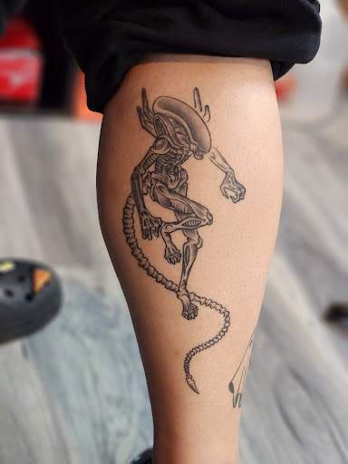 Explore new school tattoo ideas, creative tattoo ideas in Pittsburgh, available at Electric Rex Tattoo
