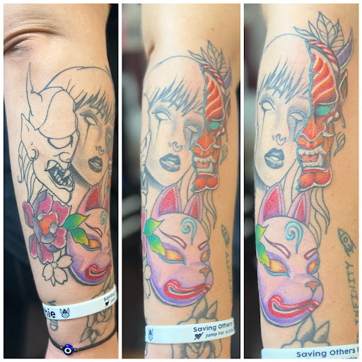 Explore round tattoo ideas, creative tattoo ideas in Milwaukee, available at West Allis Tattoo & Gallery Tattoo Shop Milwaukee