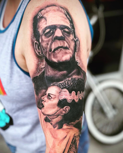 Explore charm tattoo ideas, creative tattoo ideas in El Paso, available at Pumping Ink Tattoo Parlor