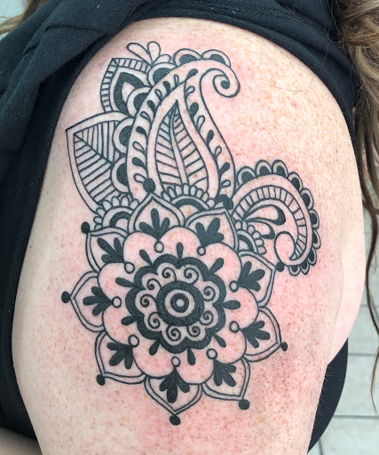 Explore deer antler tattoo ideas, creative tattoo ideas in Panama City Beach, available at Mango Beach Tattoo & Piercing