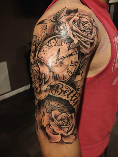 Explore rosary tattoo ideas, creative tattoo ideas in Gadsden, available at Sacred Art Tattoo Company