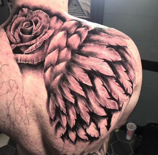 Explore tanning tattoo ideas, creative tattoo ideas in Odessa, available at Black Cat Tattoo Company