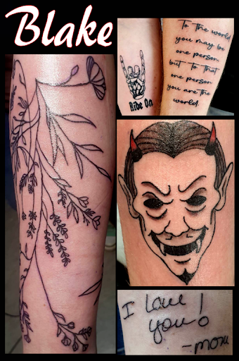 Explore tattoo word ideas for men, creative tattoo ideas in London, available at Distinction Tattoo Studio