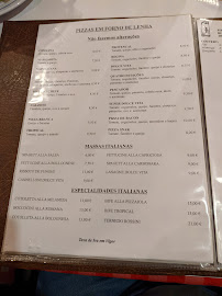 Pizzeria Restaurant Dolce Vianna à Viana do Castelo (le menu)