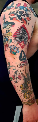 Explore date tattoo ideas for guys, creative tattoo ideas in Marietta, available at Monkeys Uncle Tattoo