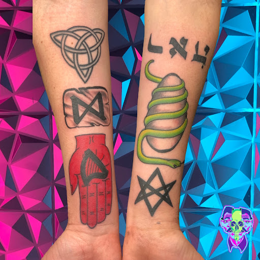 Explore friends tattoo ideas, creative tattoo ideas in Bethlehem, available at Soul Glow Electric Ink