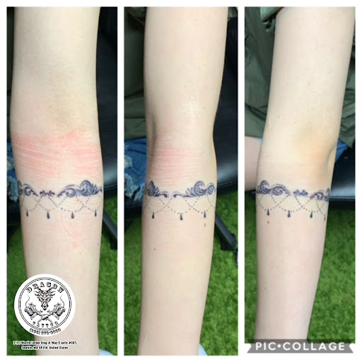 Explore red cardinal tattoo ideas, creative tattoo ideas in Seattle, available at Dragon Tattoo