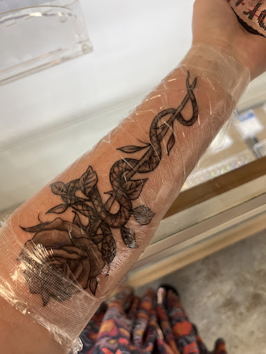 Explore black wolf tattoo ideas, creative tattoo ideas in Lakeland, available at Ink Therapy Tattoos LLC