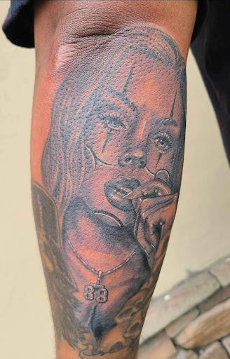 Explore landscape tattoo ideas, creative tattoo ideas in Winston Salem, available at Inktellectuals Art Gallery