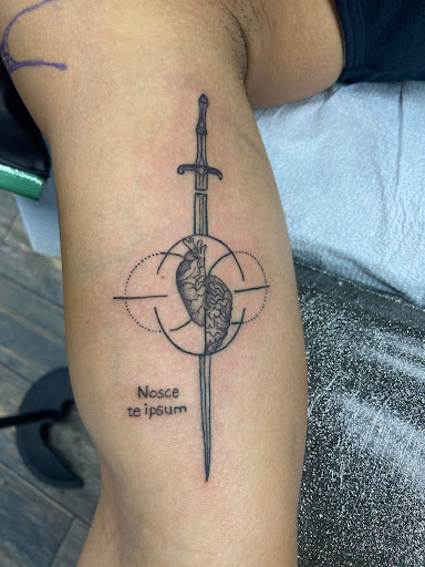 Explore full arm sleeve tattoo ideas for men, creative tattoo ideas in El Paso, available at American Tattoo Society of Ft Bliss