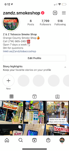 Tobacco Shop «Z & Z Tobacco Shop», reviews and photos, 14311 Newport Ave, Tustin, CA 92780, USA