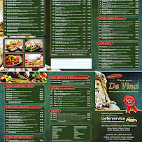 Menu / carte de Pizza à Berge