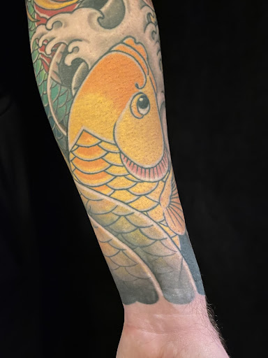 Explore cancer zodiac tattoo ideas, creative tattoo ideas in Rochester, available at Apple Tattoo