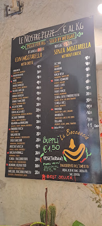 Menu / carte de Pizzeria La Boccaccia à Rome