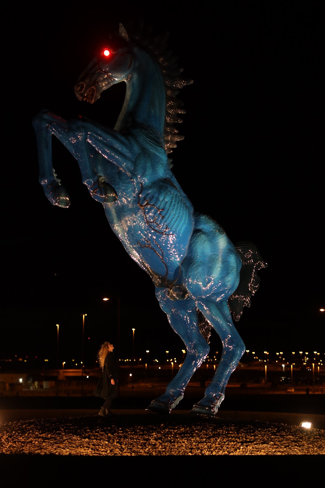 Blucifer (Blue Mustang)