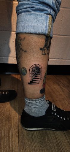 Explore calf tattoo ideas men, creative tattoo ideas in San Diego, available at Bay Ink Tattoo & Piercing