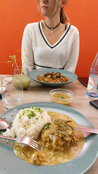 Poulet au curry du Restaurant créole SA KI BON (Restaurant , Café Lounge , Épicerie Fine) à Strasbourg - n°3