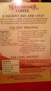 Wirtshaus Hannelore à Rüdesheim am Rhein menu