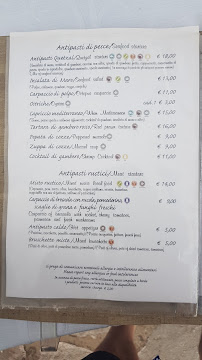Menu / carte de Ristorante Quetzal à Castellammare del Golfo