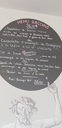 Menu / carte de Au Bacchus Gourmand à Blois