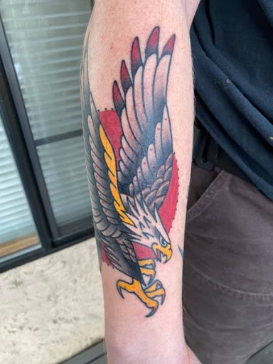 Explore aztec chest tattoo ideas, creative tattoo ideas in Medford, available at Rogue Tattoo