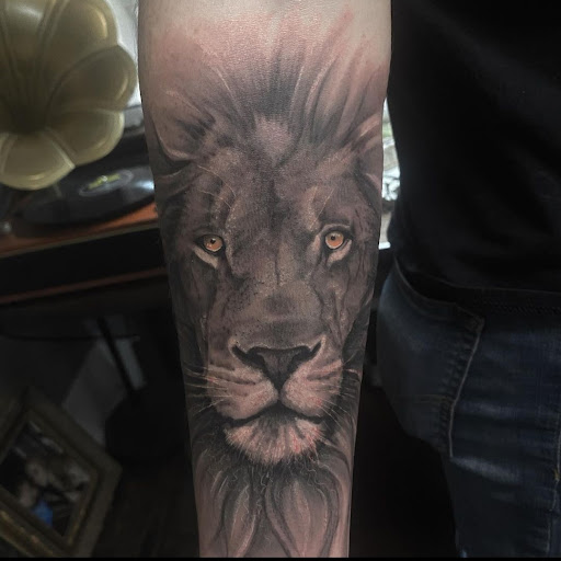 Explore mens full sleeve tattoo ideas, creative tattoo ideas in Valdosta, available at Acid Ink Tattoos