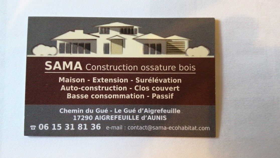 SAMA maisons et extensions ossature bois à Aigrefeuille-d'Aunis (Charente-Maritime 17)