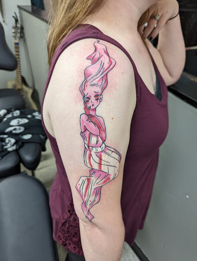 Explore domino tattoo ideas, creative tattoo ideas in Pineville, available at Twin Flame Tattoo & Skincare