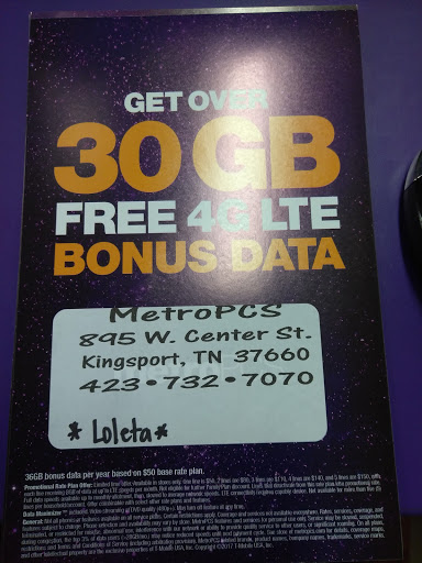 Cell Phone Store «MetroPCS Authorized Dealer», reviews and photos, 895 W Center St, Kingsport, TN 37660, USA