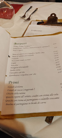 Trattoria Al Voltone à Soragna carte